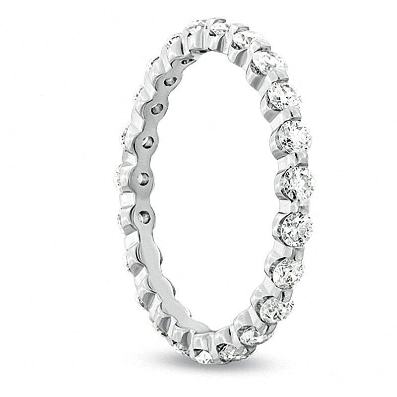 0.75 CT. TW Diamond Eternity Wedding Band in 14K White Gold