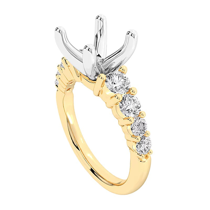 0.75 CT. TW Lab-Grown Diamond Semi Mount in 14K Gold (F/VS2)
