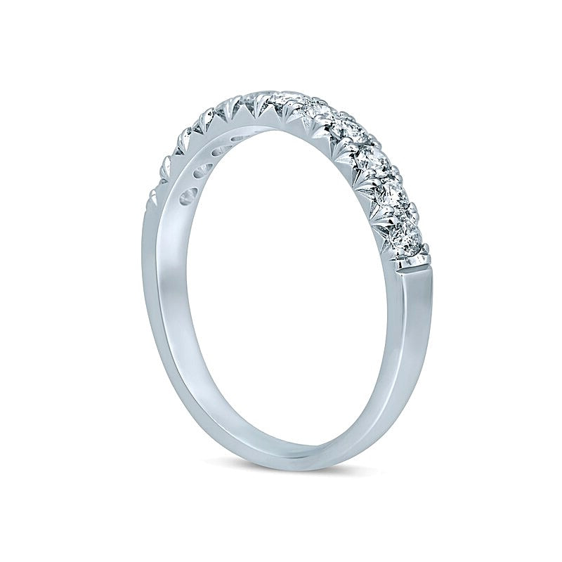 0.5 CT. TW Diamond Eleven Stone Anniversary Band in 14K White Gold