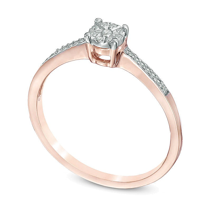 Diamond Accent Promise Ring in 10K Rose Gold