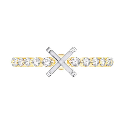 0.33 CT. TW Diamond Vintage-Inspired Solitaire Semi Mount in 14K Gold