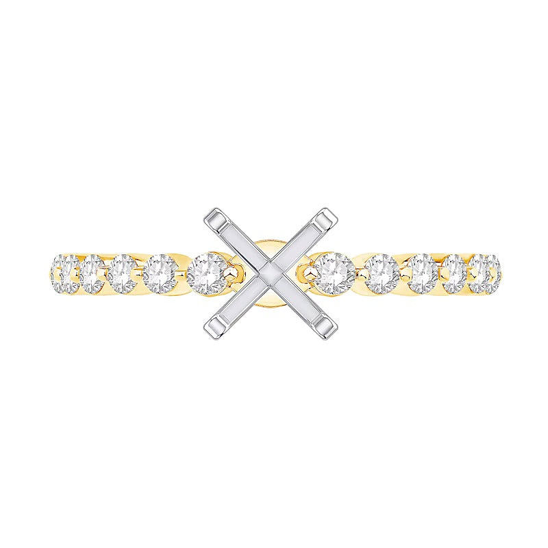 0.33 CT. TW Diamond Vintage-Inspired Solitaire Semi Mount in 14K Gold
