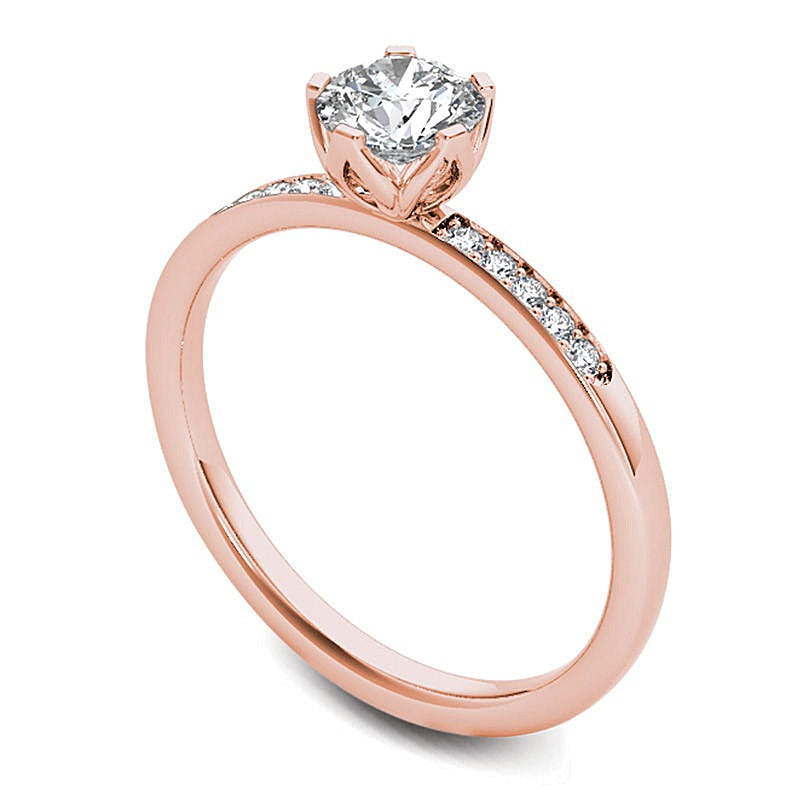 0.5 CT. TW Diamond Engagement Ring in 14K Rose Gold