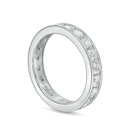 2.0 CT. TW Diamond Channel-Set Eternity Band in 14K White Gold (H/SI2)