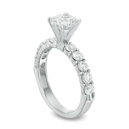 2.0 CT. TW Diamond Engagement Ring in 14K White Gold
