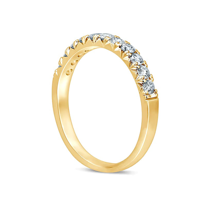 0.5 CT. TW Diamond Eleven Stone Anniversary Band in 14K Gold