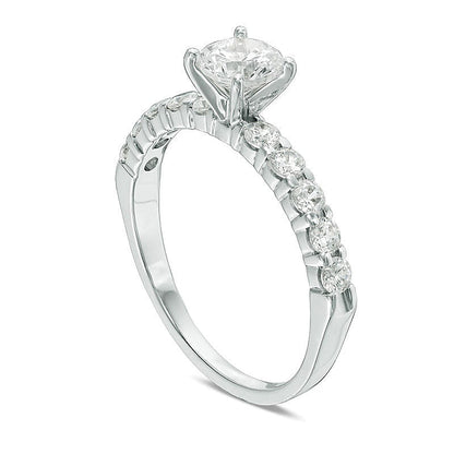 1.0 CT. TW Diamond Engagement Ring in 14K White Gold