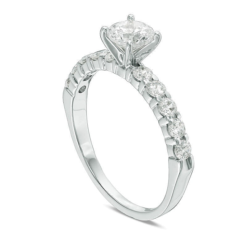 1.0 CT. TW Diamond Engagement Ring in 14K White Gold