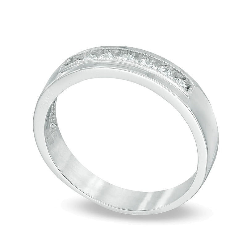 0.25 CT. TW Diamond Wedding Band in Sterling Silver