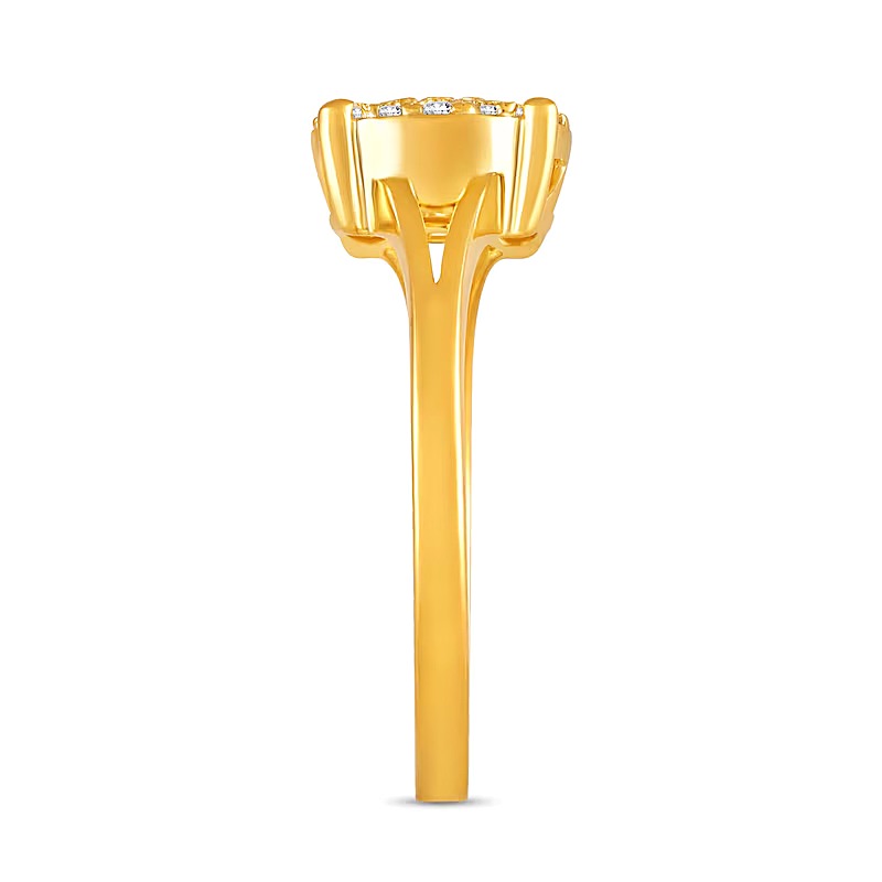 0.33 CT. TW Multi-Diamond Split Shank Ring in 10K Gold