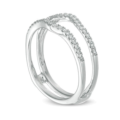 0.25 CT. TW Diamond Contour Solitaire Enhancer in 14K White Gold