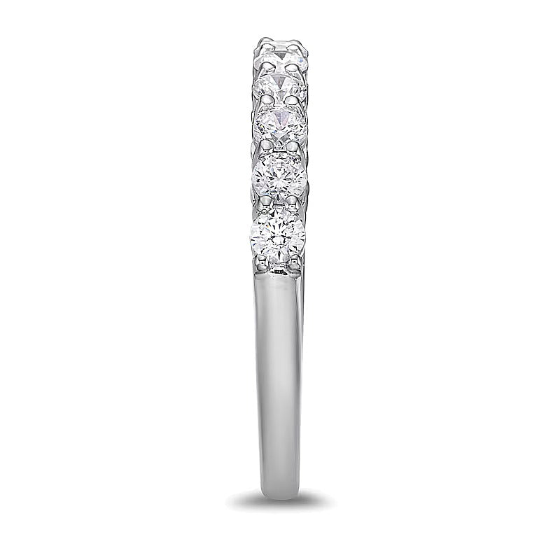 0.75 CT. TW Diamond Eleven Stone Band in 10K White Gold (I/I2)