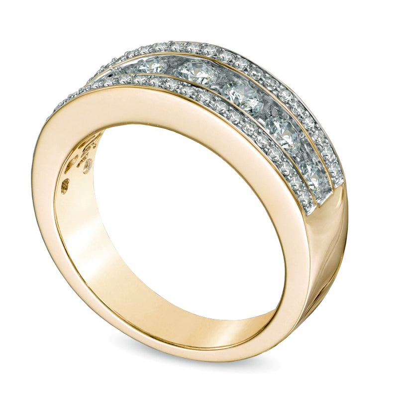 1.0 CT. TW Diamond Seven Stone Band in 14K Gold
