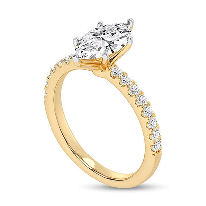1.75 CT. TW Marquise-Cut Lab-Grown Diamond Engagement Ring in 14K Gold (F/VS2)
