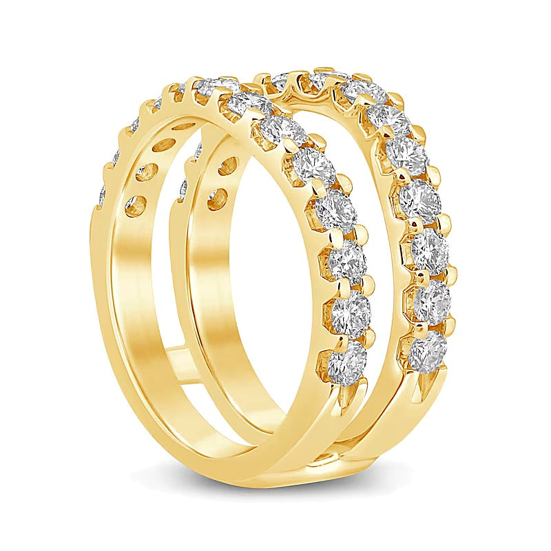 1.5 CT. TW Lab-Grown Diamond Contour Solitaire Enhancer in 14K Gold (F/VS2)