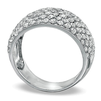 2.0 CT. TW Diamond Multi-Row Band in 10K White Gold