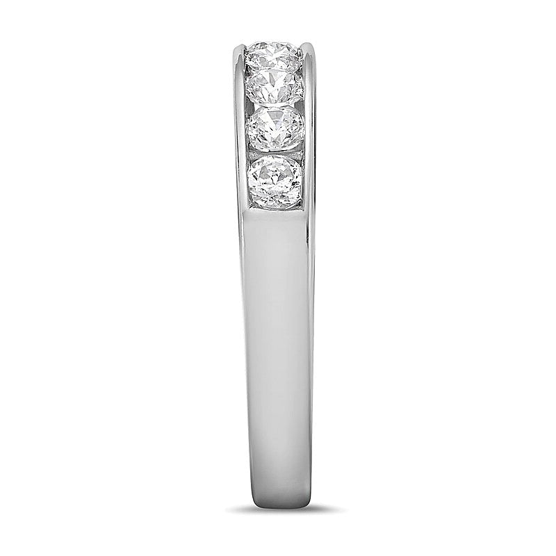 0.75 CT. TW Diamond Channel Nine Stone Band in 10K White Gold (I/I2)