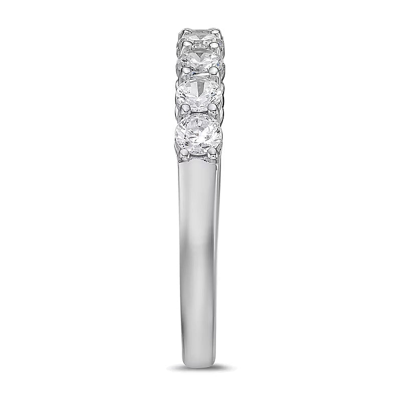 0.75 CT. TW Diamond Nine Stone Band in 10K White Gold (I/I2)