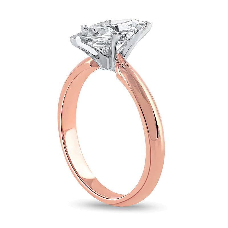 1.0 CT. Marquise-Cut Lab-Grown Diamond Solitaire Engagement Ring in 14K Rose Gold (F/VS2)
