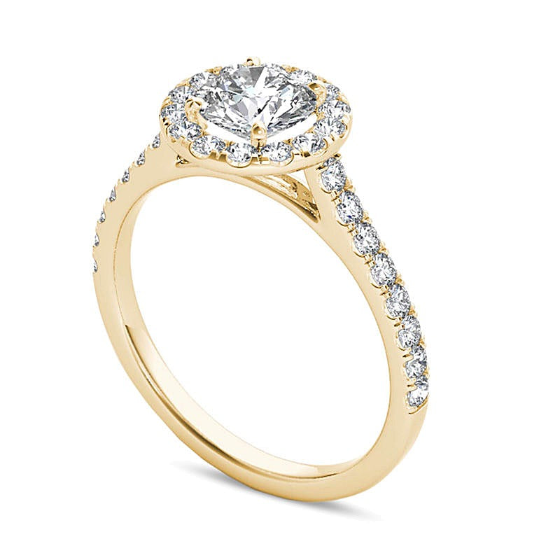 1.2 CT. TW Diamond Frame Engagement Ring in 14K Gold