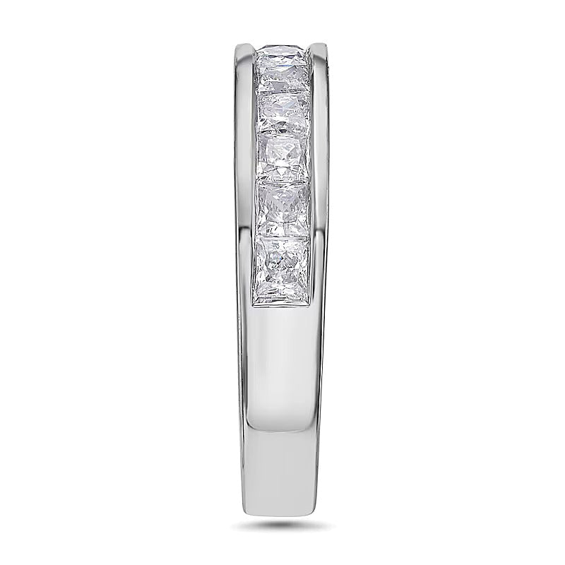 1.5 CT. TW Princess-Cut Diamond Wedding Band in 14K White Gold (I/SI2)