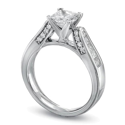 1.5 CT. TW Princess-Cut Diamond Engagement Ring in 14K White Gold