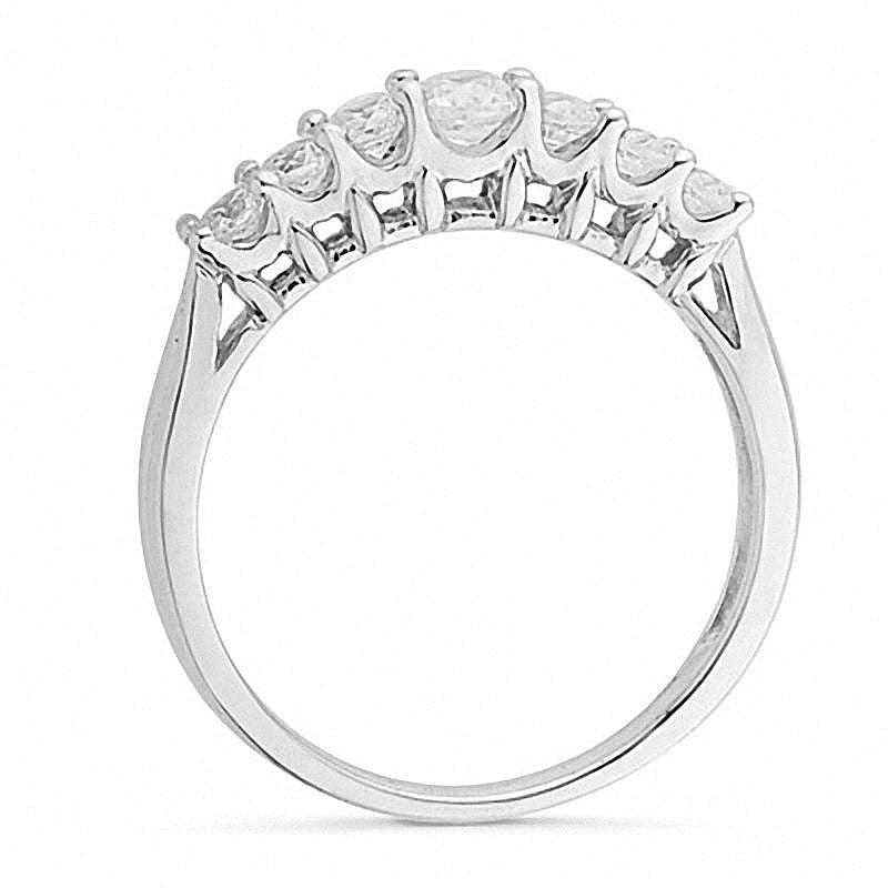 0.5 CT. TW Diamond Wedding Band in 10K White Gold