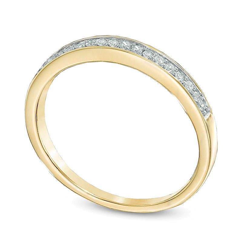 0.1 CT. TW Diamond Wedding Band in 10K Gold