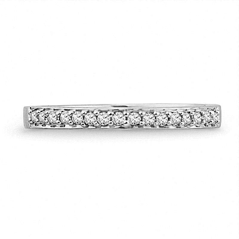 0.1 CT. TW Diamond Wedding Band in 10K White Gold