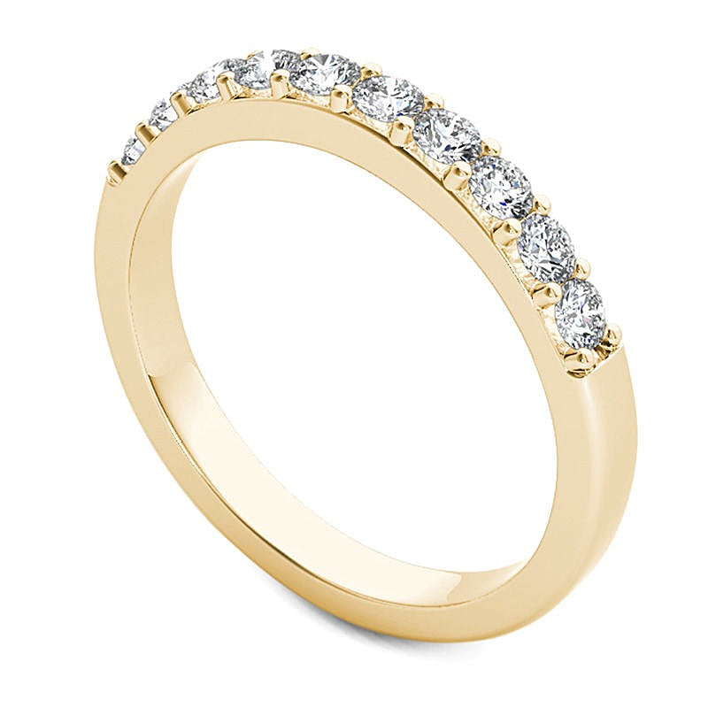 0.5 CT. TW Diamond Ten Stone Wedding Band in 10K Gold