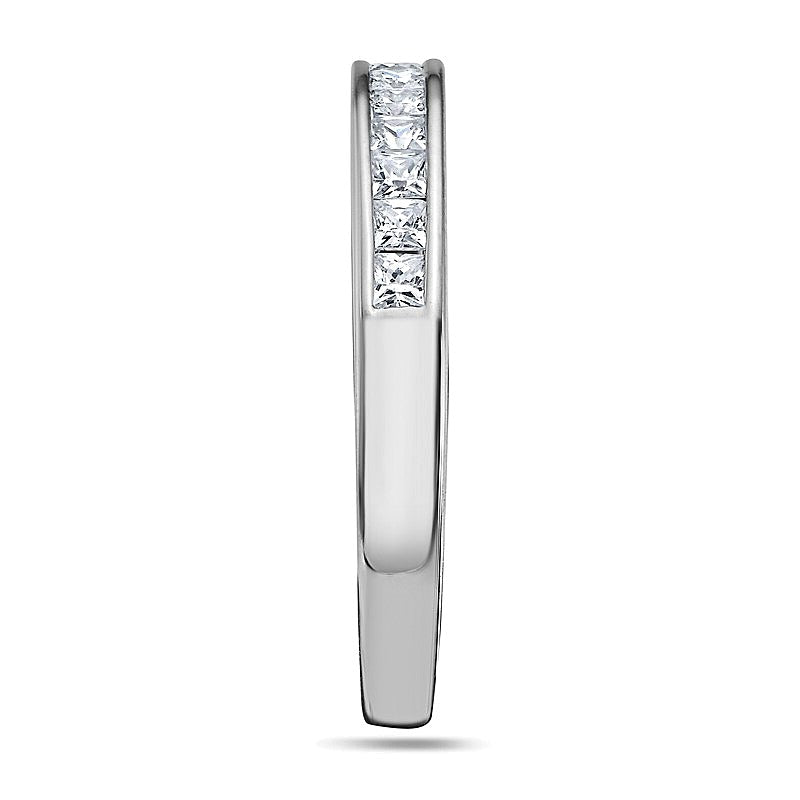 0.5 CT. TW Princess-Cut Diamond Wedding Band in Platinum (I/SI2)