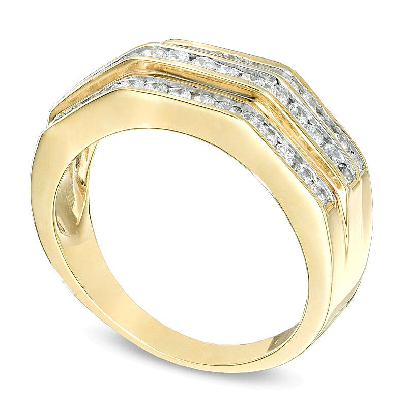 1.0 CT. TW Diamond Wedding Band in 10K Gold