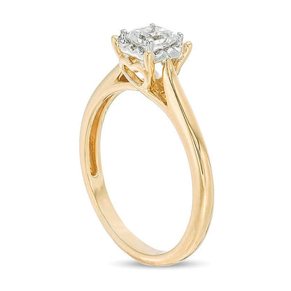 0.38 CT. Princess-Cut Diamond Solitaire Engagement Ring in 10K Gold