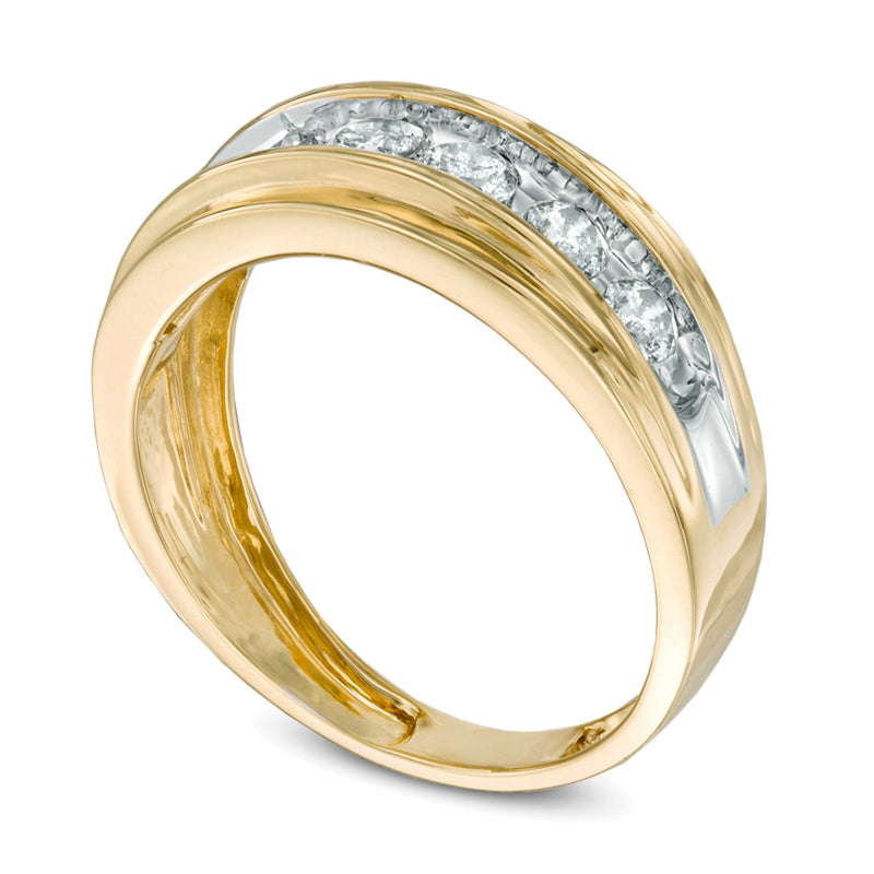 1.0 CT. TW Diamond Comfort Fit Band in 10K Gold
