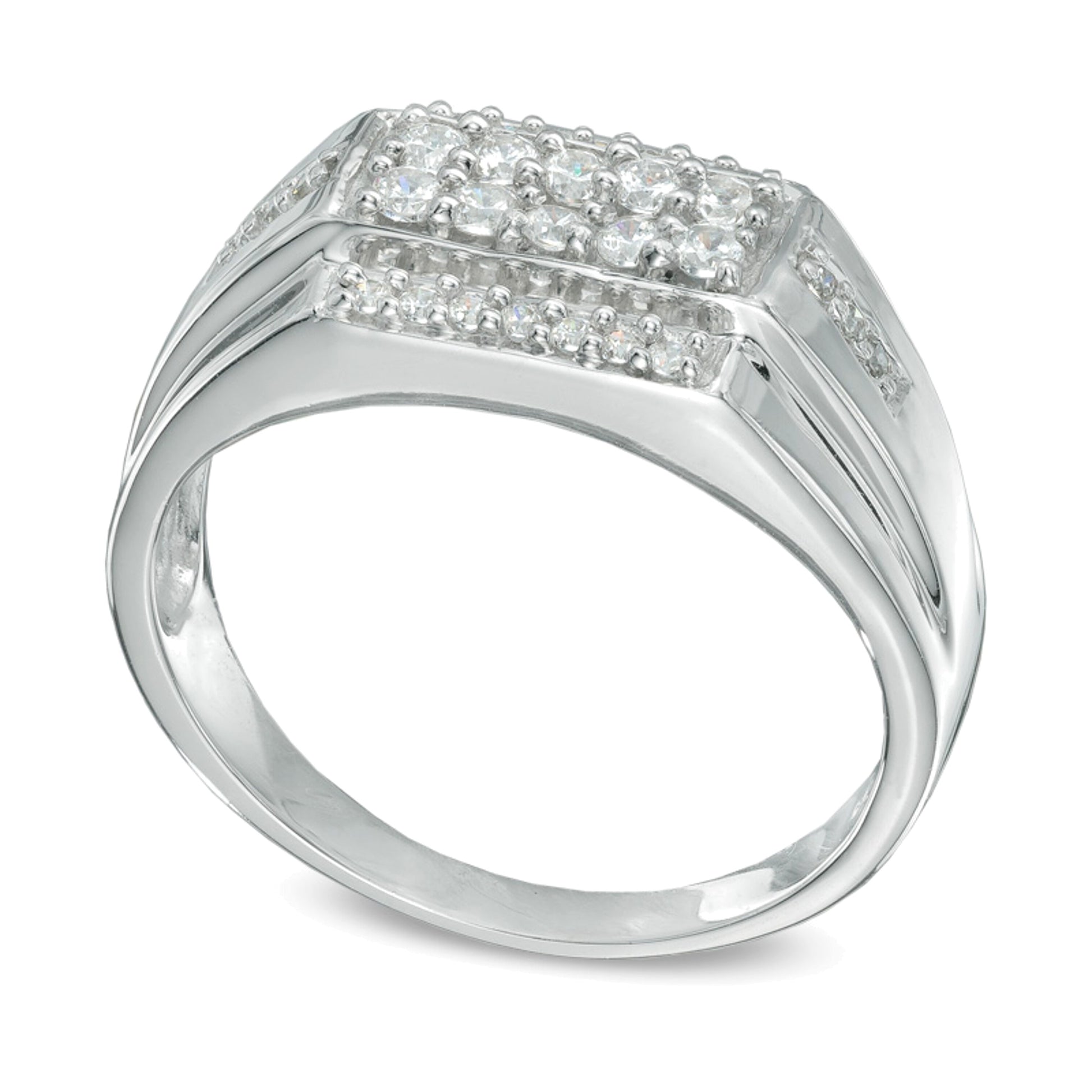 0.5 CT. TW Diamond Ring in 10K White Gold
