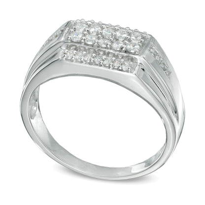0.5 CT. TW Diamond Ring in 10K White Gold