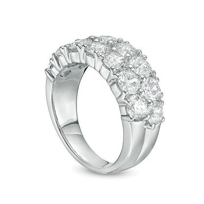 3.0 CT. TW Diamond Double Row Anniversary Band in 10K White Gold