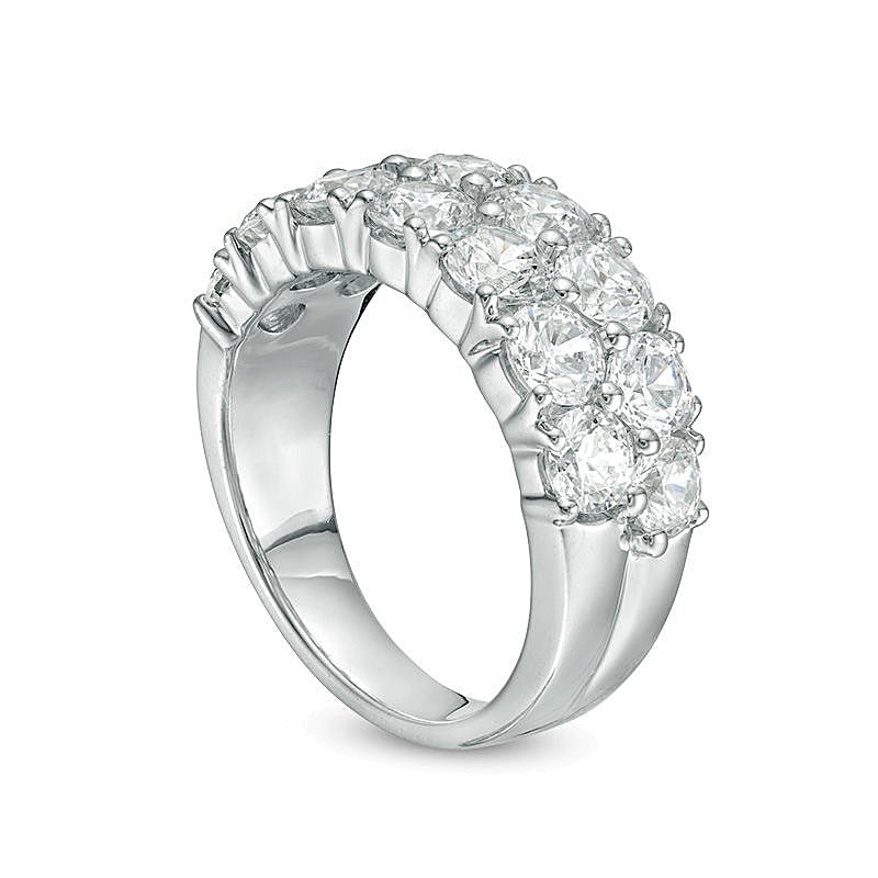 3.0 CT. TW Diamond Double Row Anniversary Band in 10K White Gold