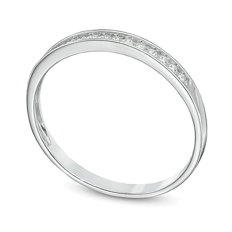 0.1 CT. TW Diamond Anniversary Band in 10K White Gold