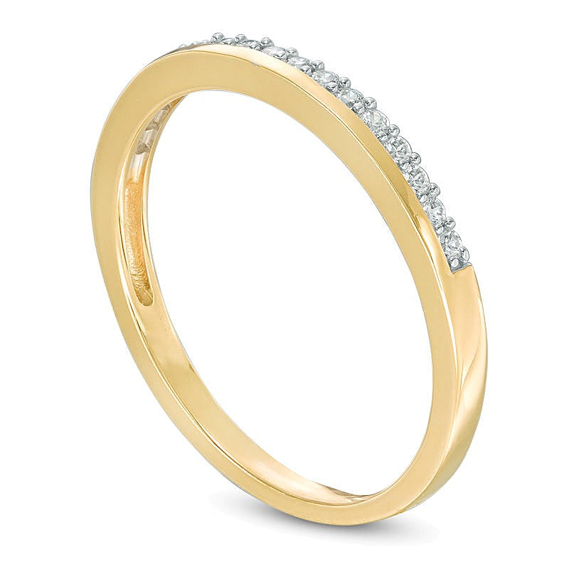0.13 CT. TW Diamond Wedding Band in 10K Gold