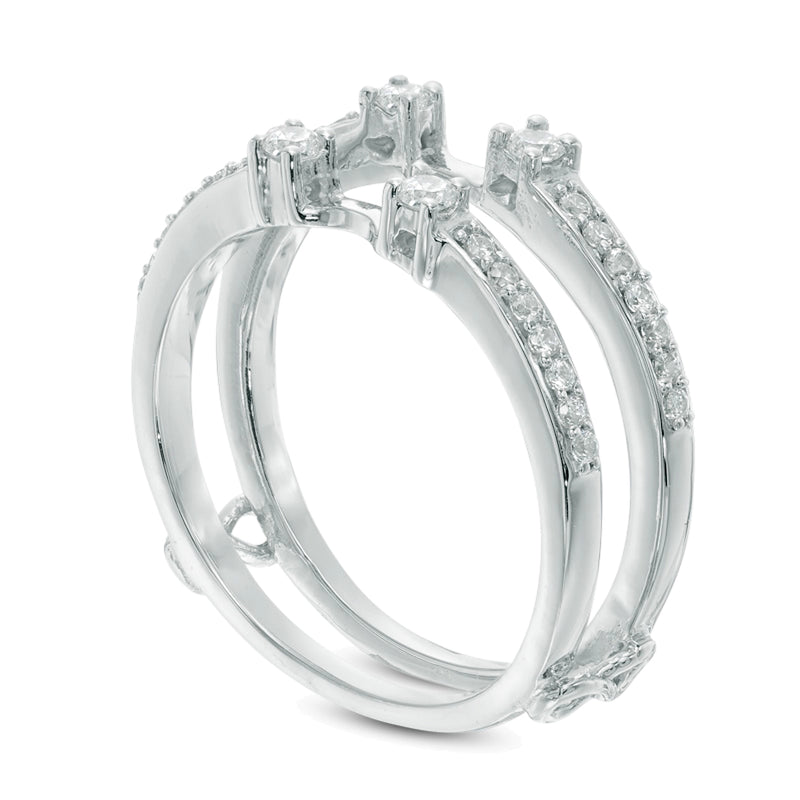 0.33 CT. TW Diamond Solitaire Enhancer in 10K White Gold