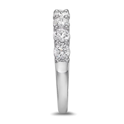 1.25 CT. TW Diamond Nine Stone Band in 10K White Gold (I/I2)