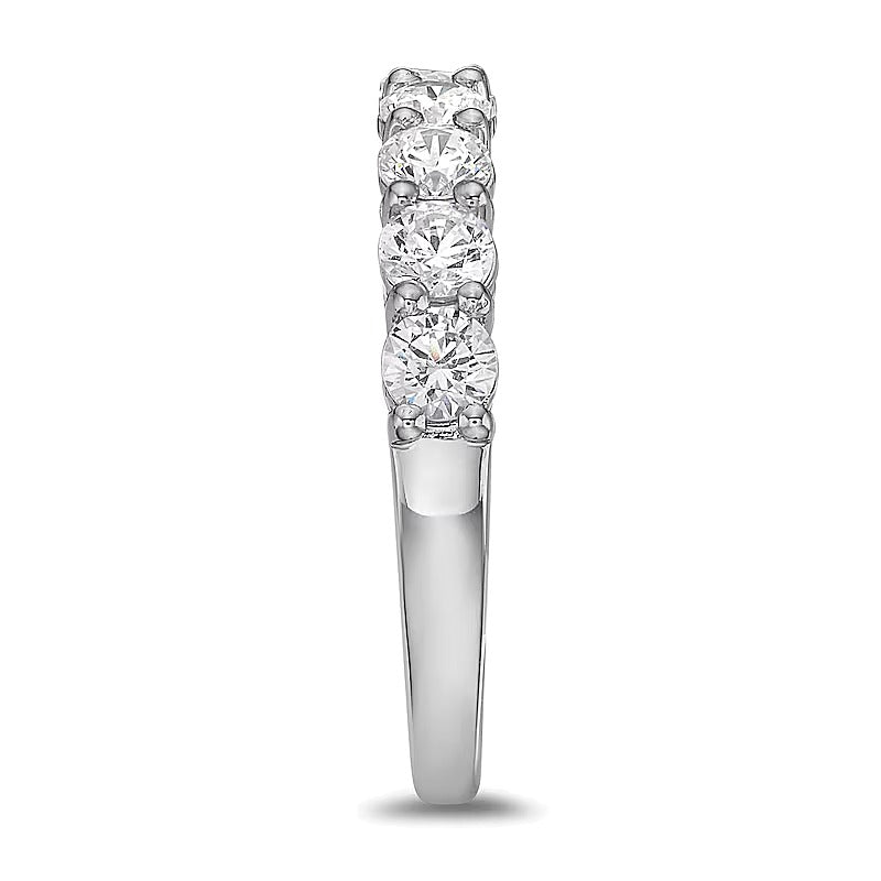 1.25 CT. TW Diamond Nine Stone Band in 10K White Gold (I/I2)