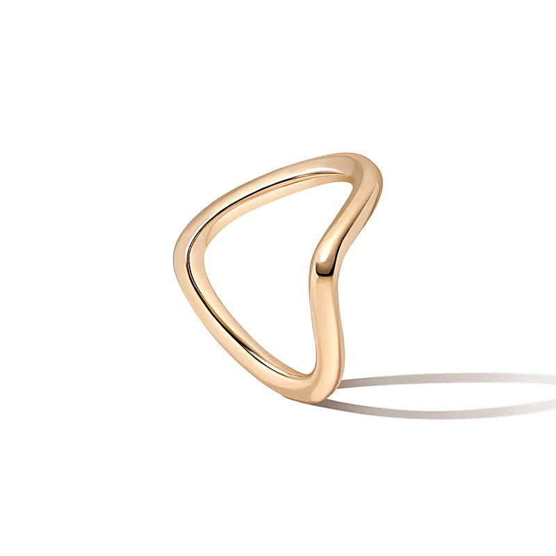 Zales x SHAHLA Zaha Dip Band in 18K Gold