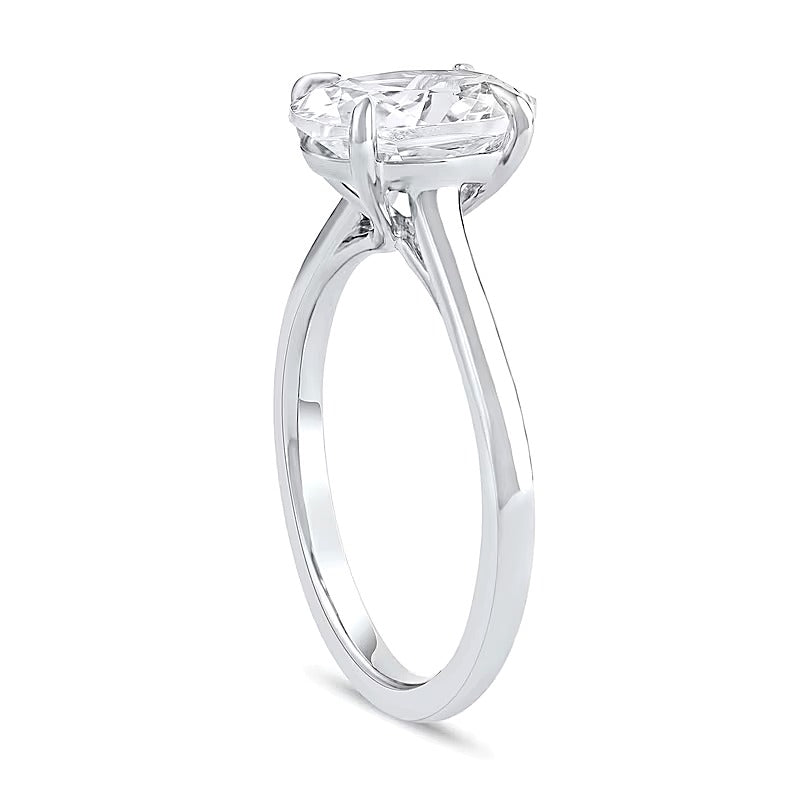 2.0 CT. Oval Diamond Solitaire Engagement Ring in 14K White Gold (G/I1)