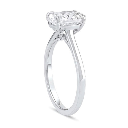 2.0 CT. Oval Diamond Solitaire Engagement Ring in 14K White Gold (G/I1)