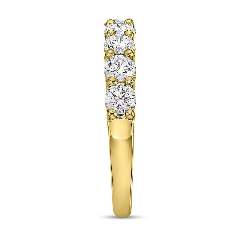 1.25 CT. TW Diamond Nine Stone Band in 10K Gold (I/I2)