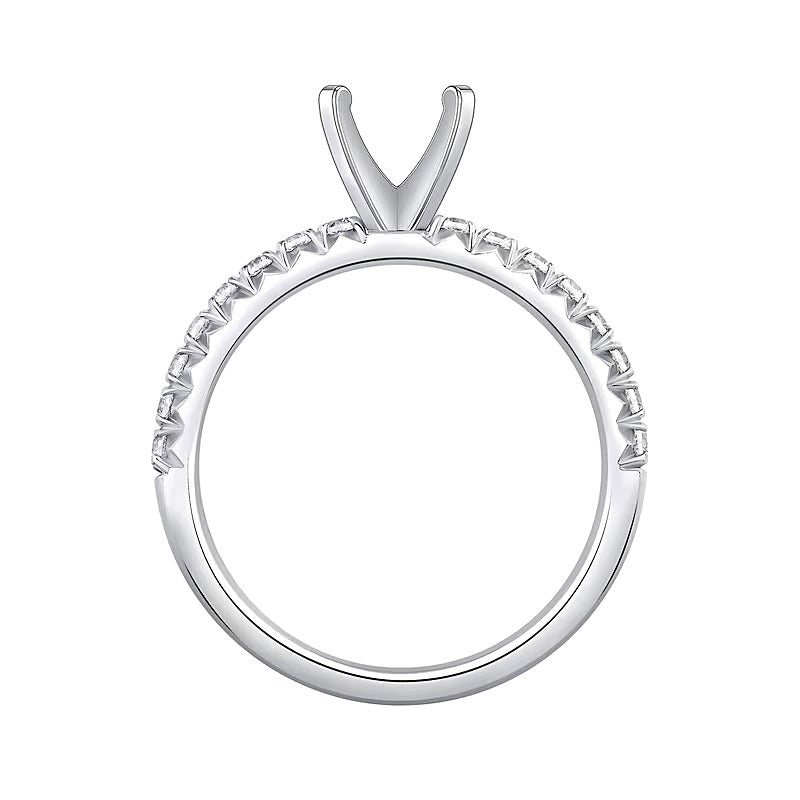 0.33 CT. TW Diamond Solitaire Semi Mount in 14K White Gold