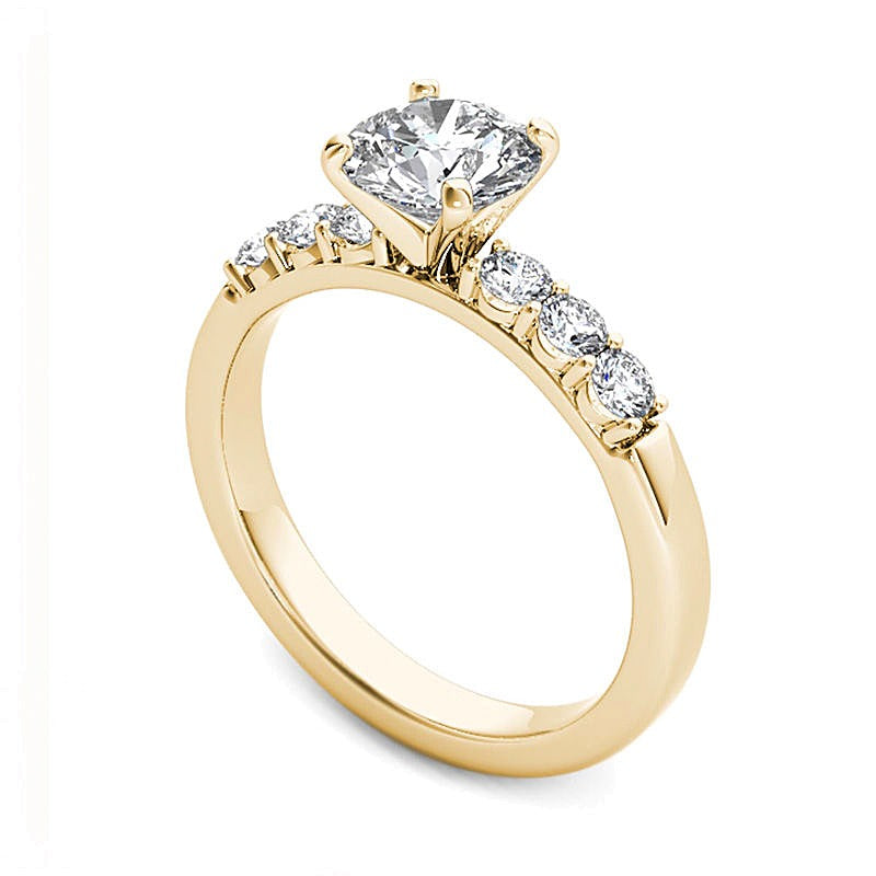 1.0 CT. TW Diamond Seven Stone Engagement Ring in 14K Gold