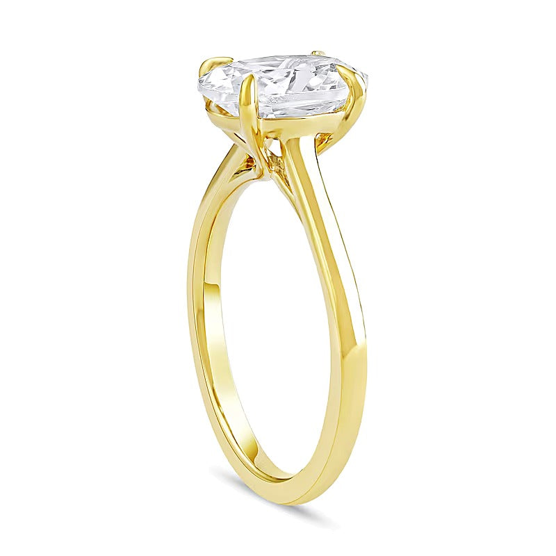 2.0 CT. Oval Diamond Solitaire Engagement Ring in 14K Gold (G/I1)